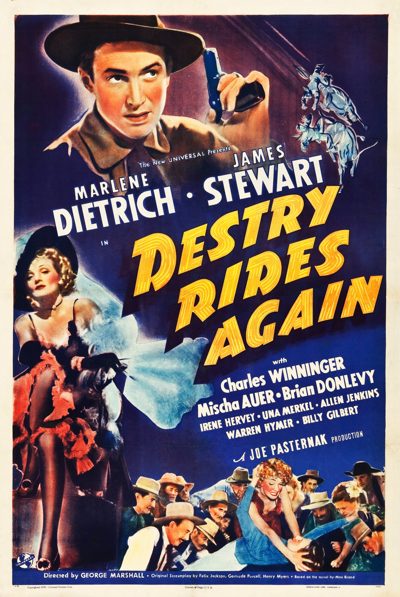 Destry Rides Again poster