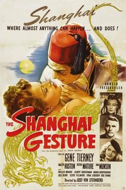 The Shanghai Gesture poster