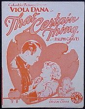 That Certain Thing poster